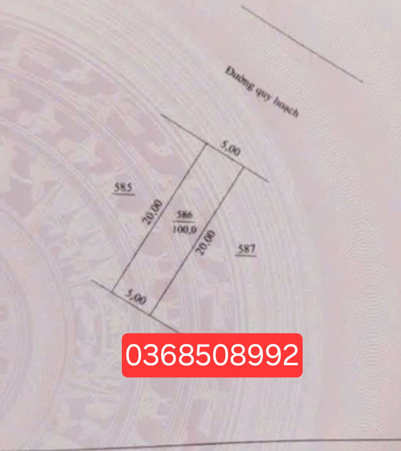 Bán đất 100m² ngang 5m giá 1.36 tỷ Xã Phú Bình
