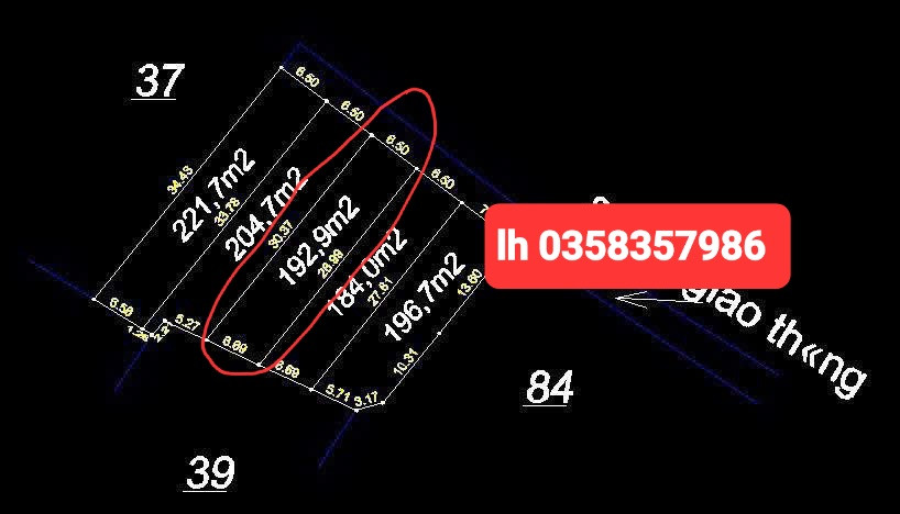 Bán đất 192.9m² ngang 5.5m giá 500 triệu Xã Phú Lạc