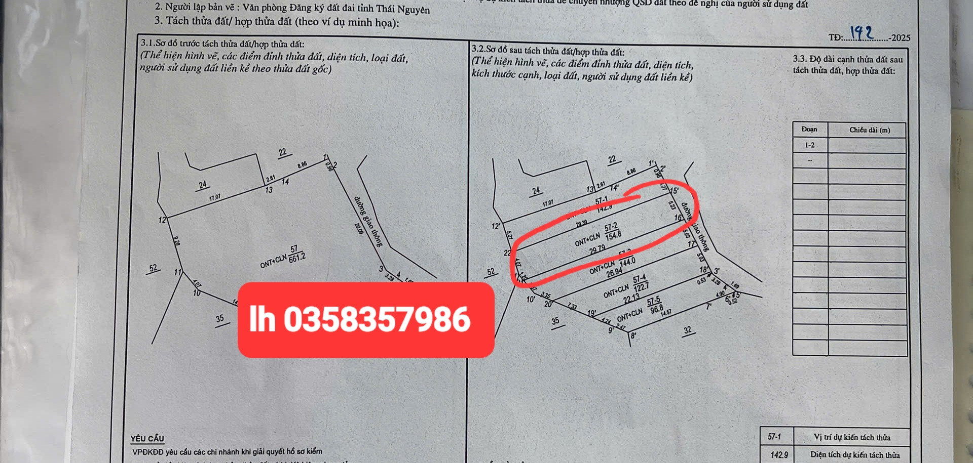 Bán đất 154.8m² ngang 5.23m giá 280 triệu Xã Phú Lương