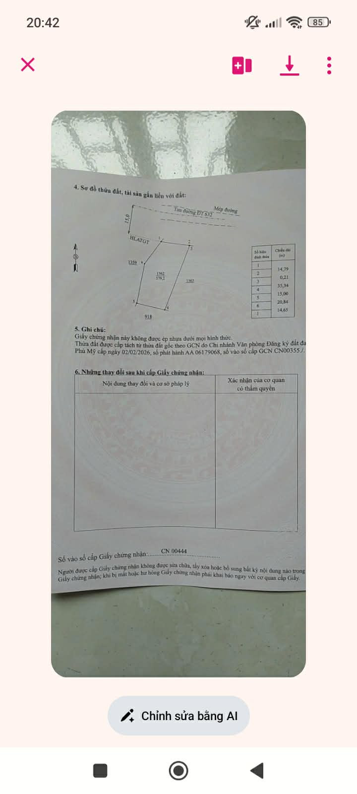 Bán đất 579,2m² có sẵn 50m² thổ cư ngang 14,75m giá 1.6 tỷ tại Xã Phù Mỹ Đông