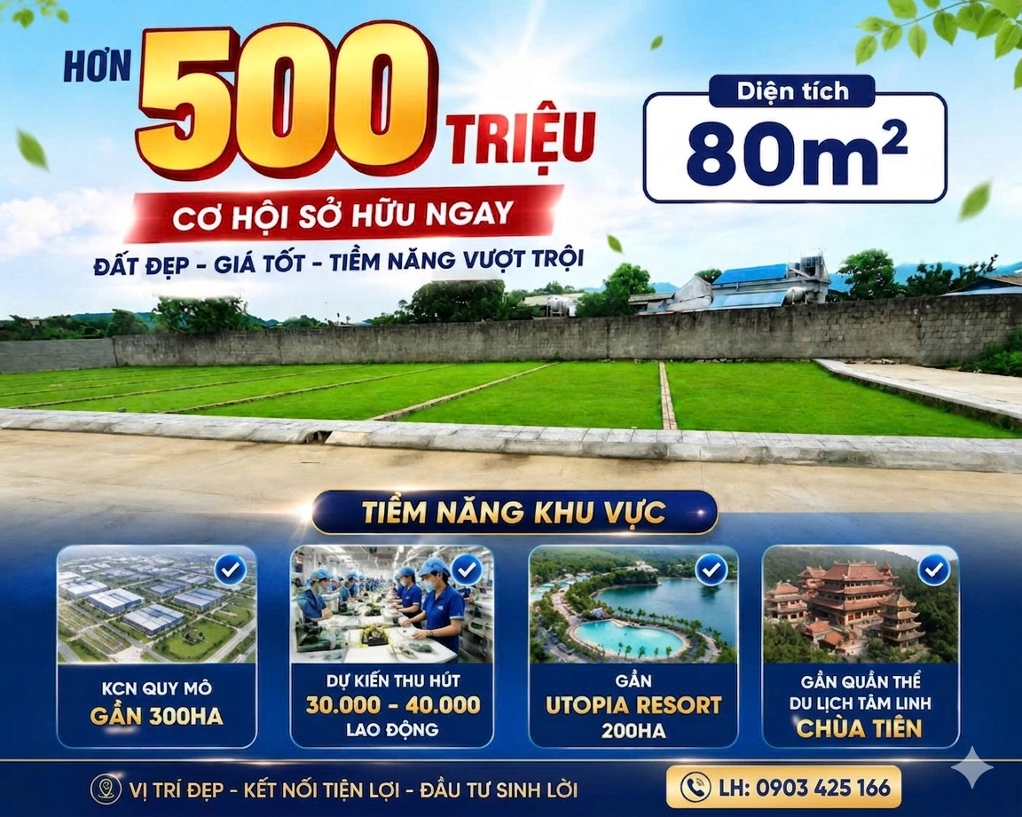 Bán Đất 80m² thổ cư 80m² giá 530 triệu tại Xã Phú Thành Huyện Lạc Thủy Hòa Bình