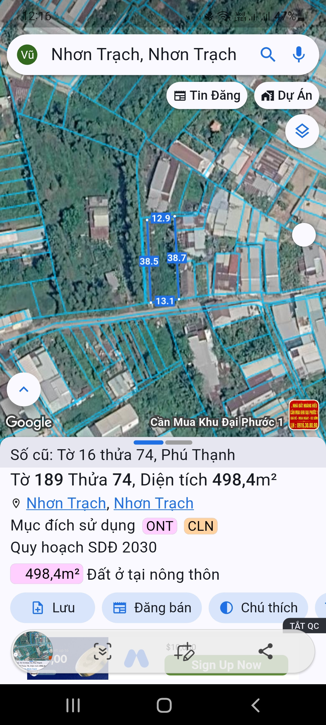 Nhà Đất Phú Thạnh Nhơn Trạch Đồng Nai
