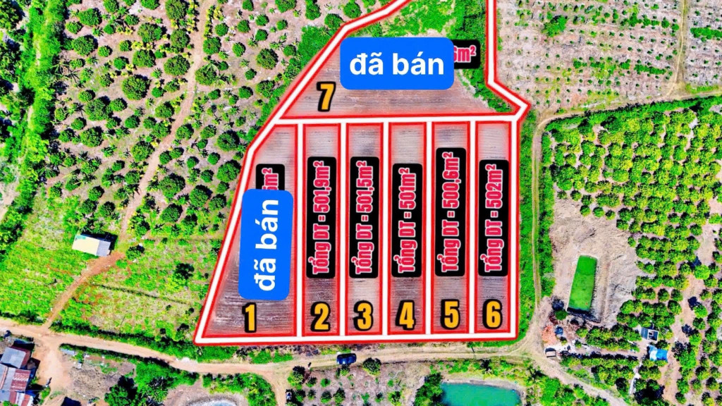 Bán đất 502m² giá 129 triệu Xã Phú Xuân