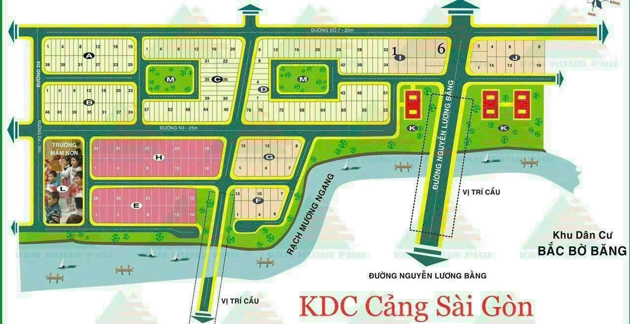 Bán đấ Kdc cảng Sài Gòn nhà bè