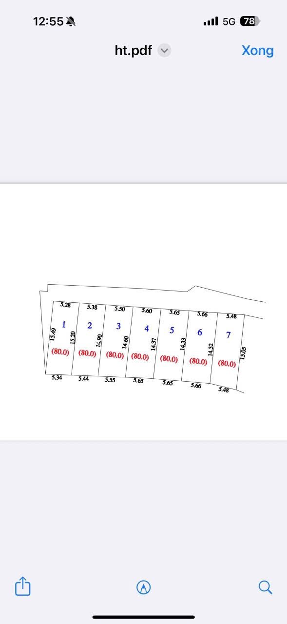 Bán đất 80m² full thổ cư ngang 5,66m giá 1.75 tỷ tại Xã Phú Xuyên, thôn lạt dương phú xuyên, hà nội