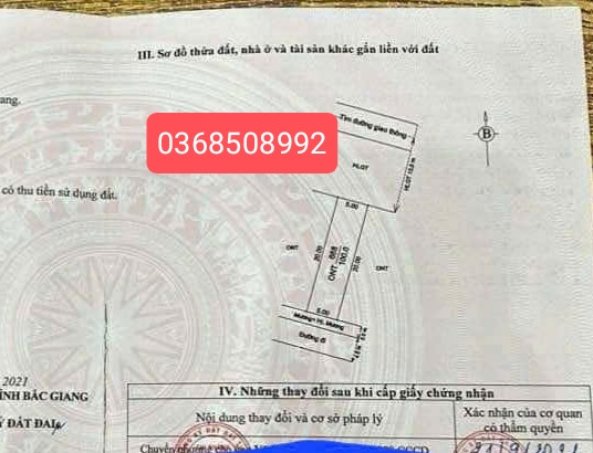 Bán đất 100m² ngang 5m giá 1.35 tỷ Xã Phúc Hòa