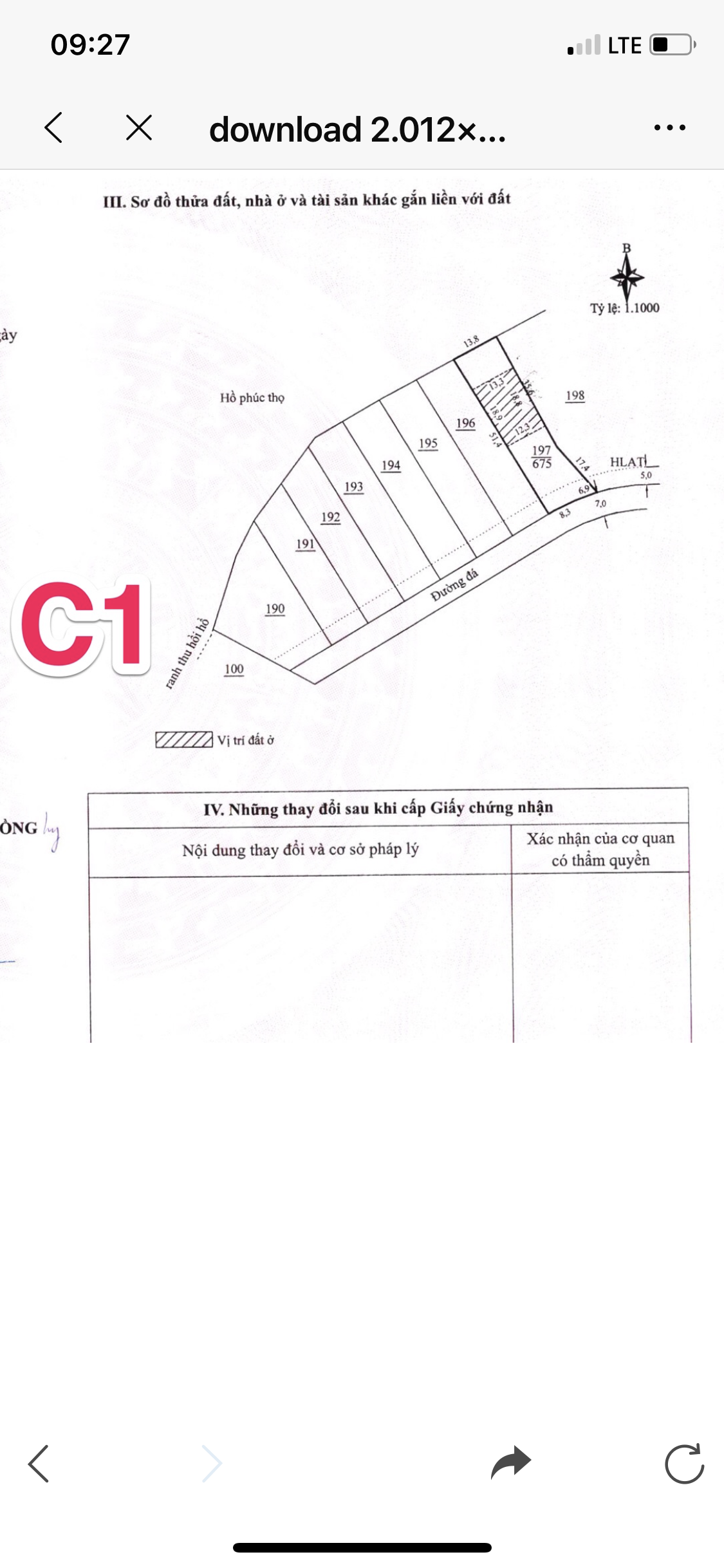 Bán đất 675m² có sẵn 241m² thổ cư ngang 13,8m giá 5.06 tỷ tại Xã Phúc Thọ Lâm Hà