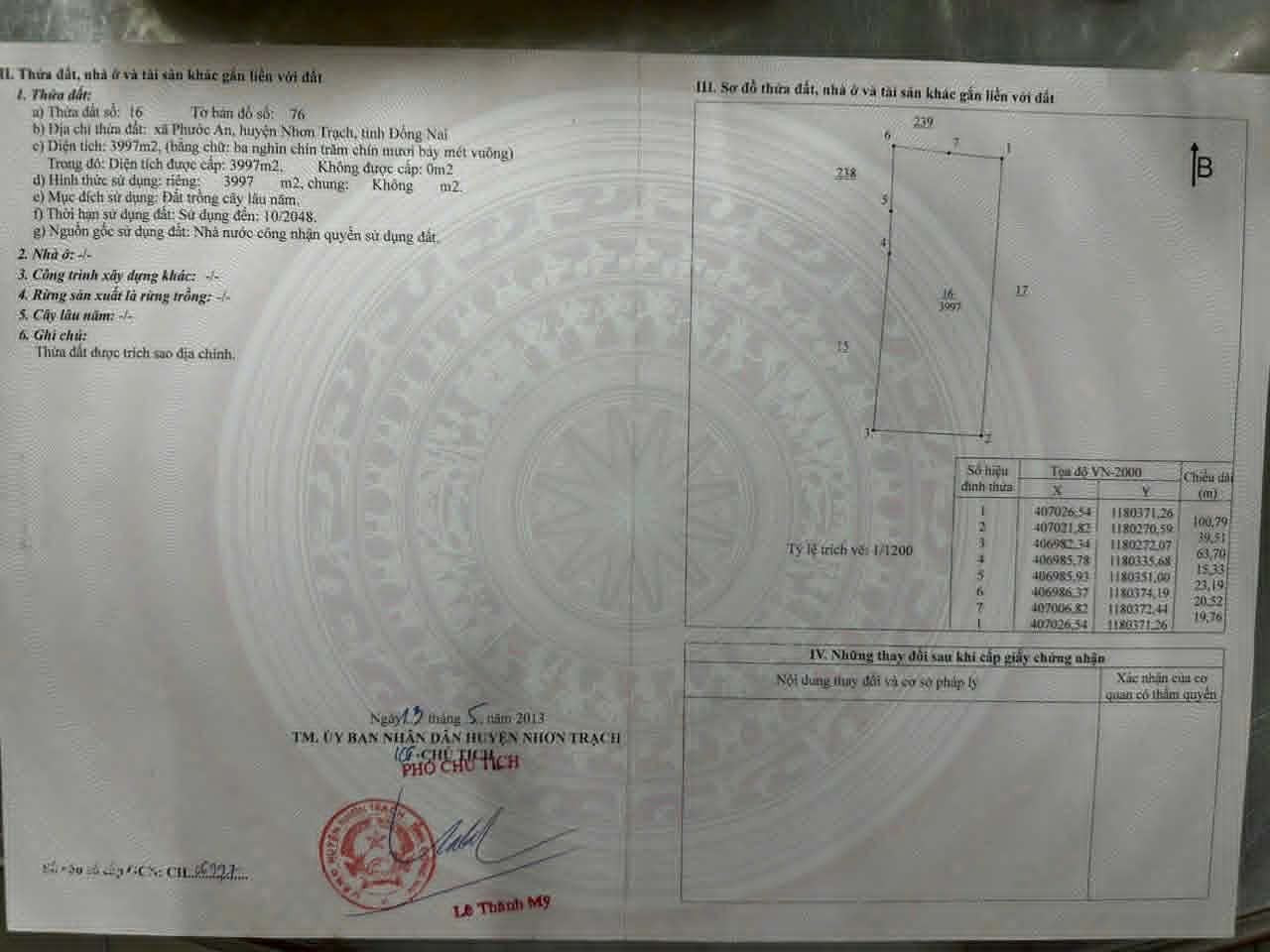 bds hiếm còn sot lại tại nhơn trạch phù hợp đầu tư sinh lời làm biệt thự sân vườn