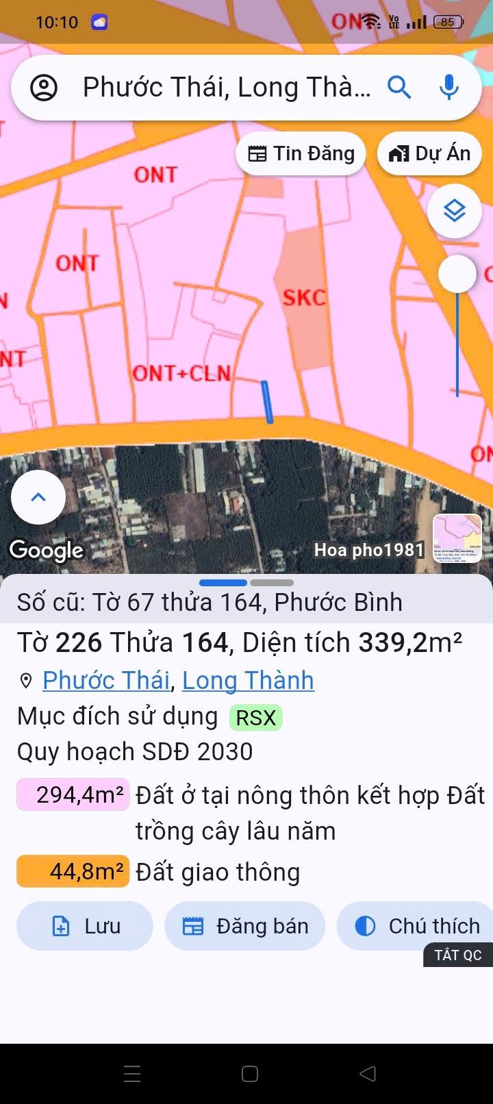CẦN BÁN MẶT TIẾN CHÍNH PHƯỚC BÌNH . GIÁP TPHCM