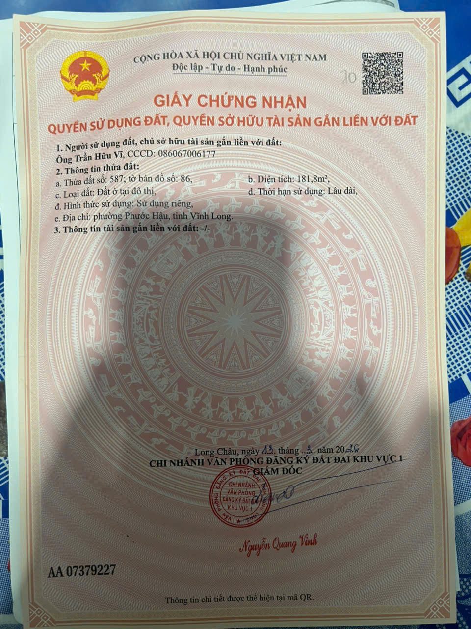 Bán đất tặng luôn căn nhà cấp 4 PHƯỜNG PHƯỚC HẬU