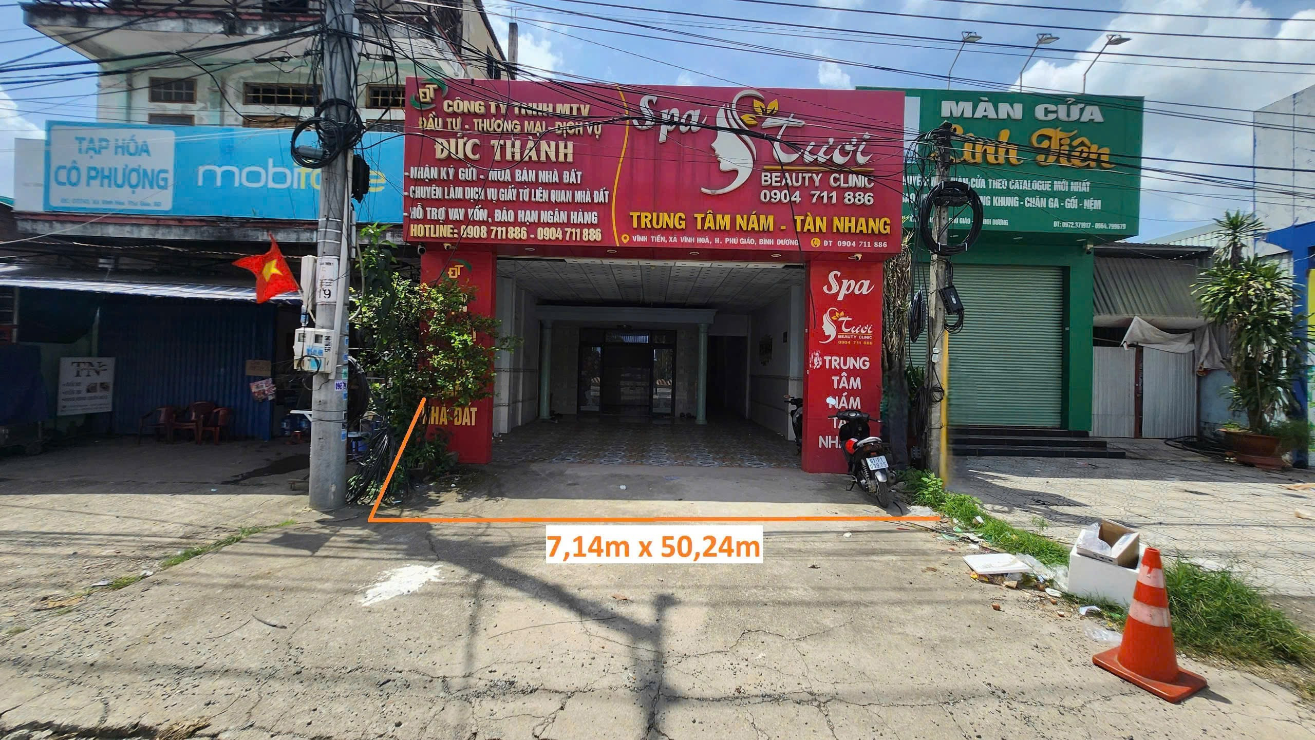 Bán nhà 350m² có sẵn 300m² thổ cư ngang 7,1m giá 3.8 tỷ tại Xã Phước Hòa