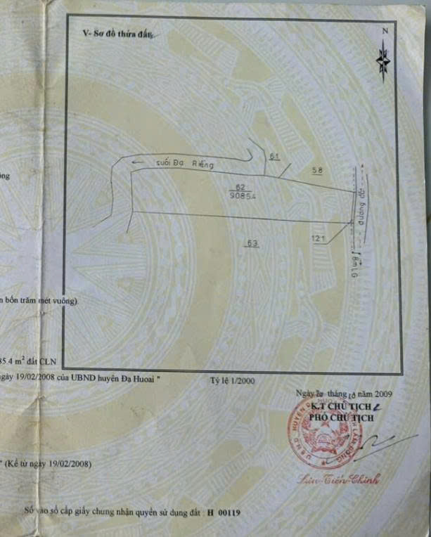 Bán đất nông nghiệp hướng đầu tư 1800 m2 tại thôn Phước Bình, 4.5 tỷ, Đạ Huoai, Lâm Đồng