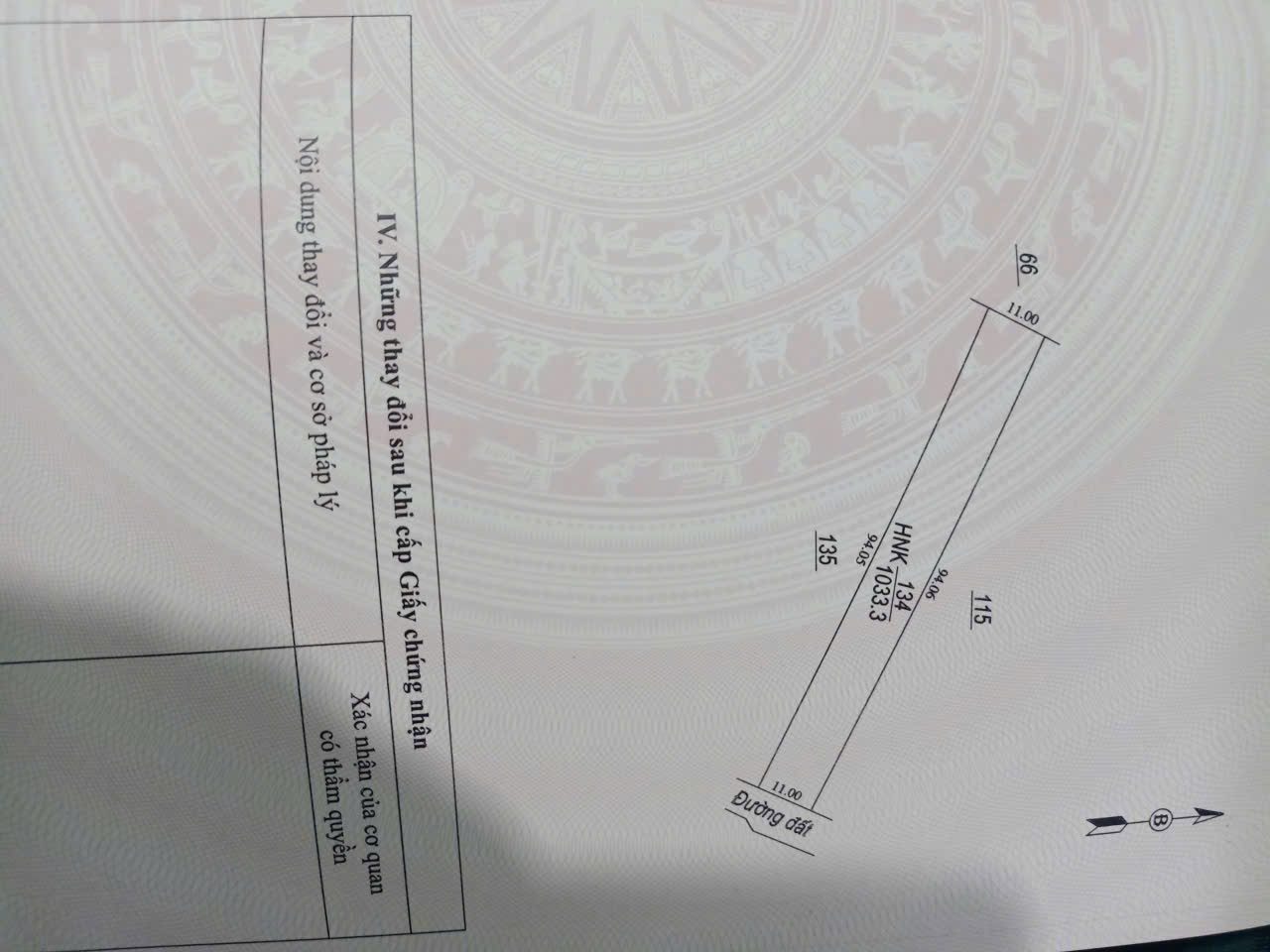 Bán đất 1033.3m² ngang 10m giá 230 triệu tại Xã Phước Vinh