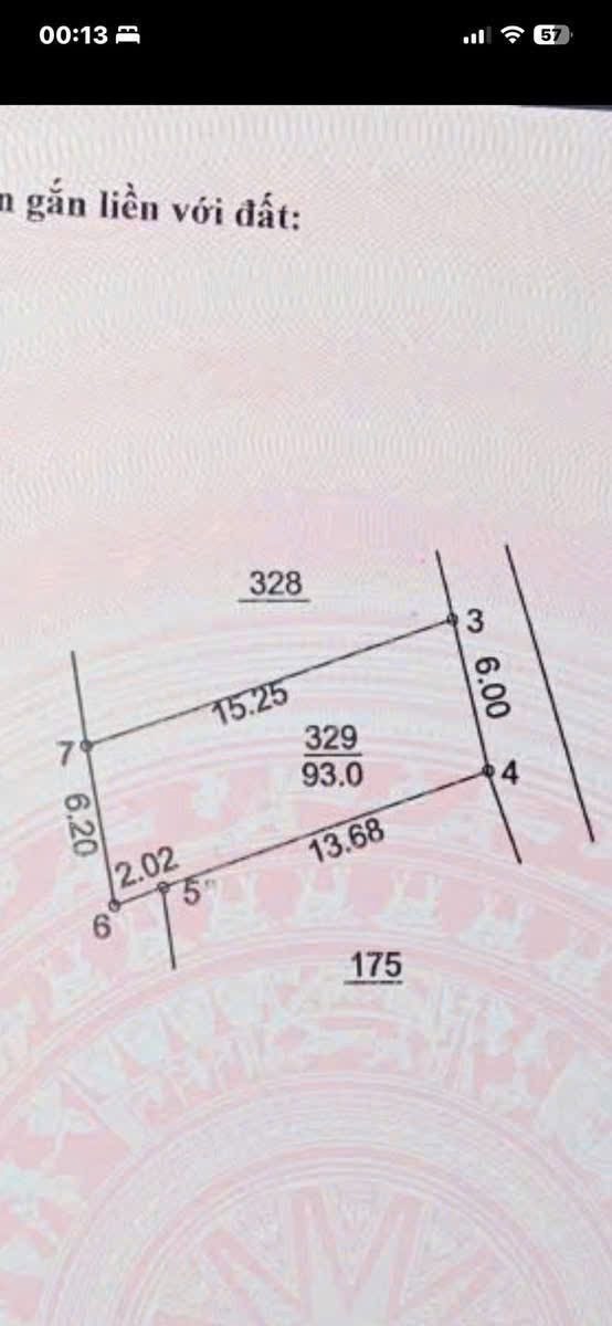 Bán đất 93m² full thổ cư ngang 6m giá 3.4 tỷ tại Xã Phượng Dực
