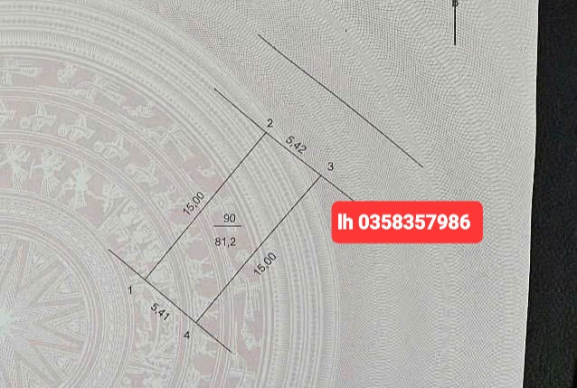 Bán đất 81.2m² ngang 5.42m giá 7.73 tỷ Xã Quang Minh