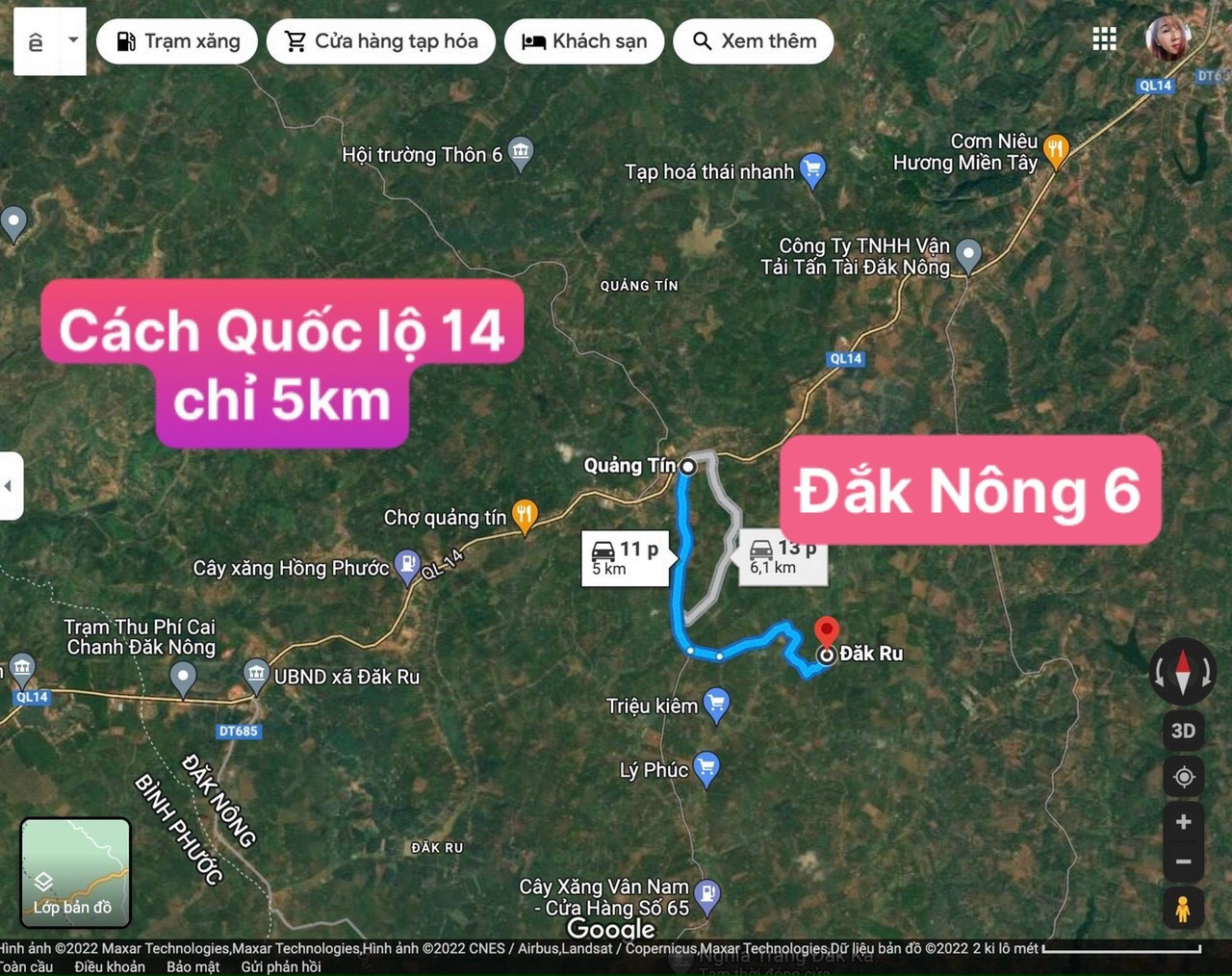Bán Đất 1065m² giá 280 triệu tại Xã Quảng Tín Lâm Đồng