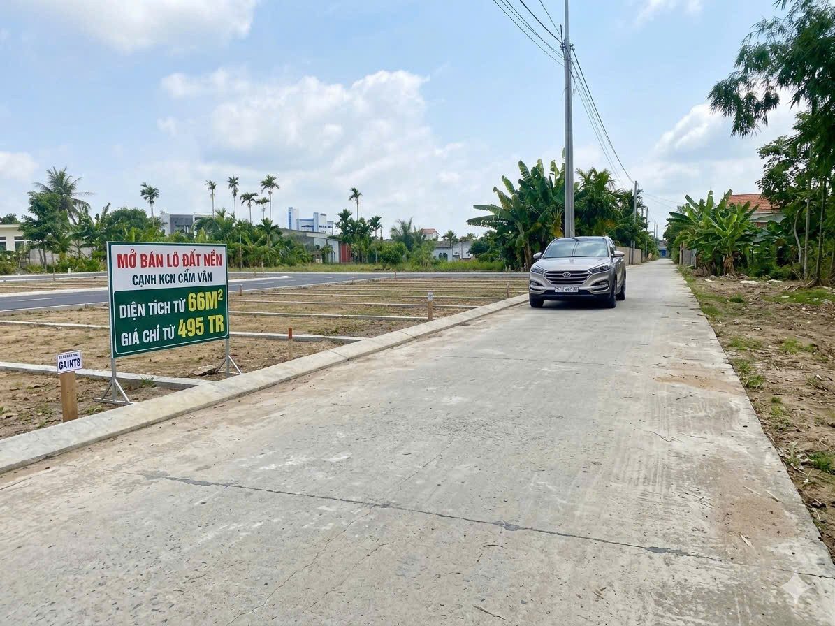 HÀNG HIẾM - LÔ ĐẤT CẠNH KCN CẨM VĂN NGÕ Ô TÔ ĐỖ CỬA CHỈ TỪ 495TR