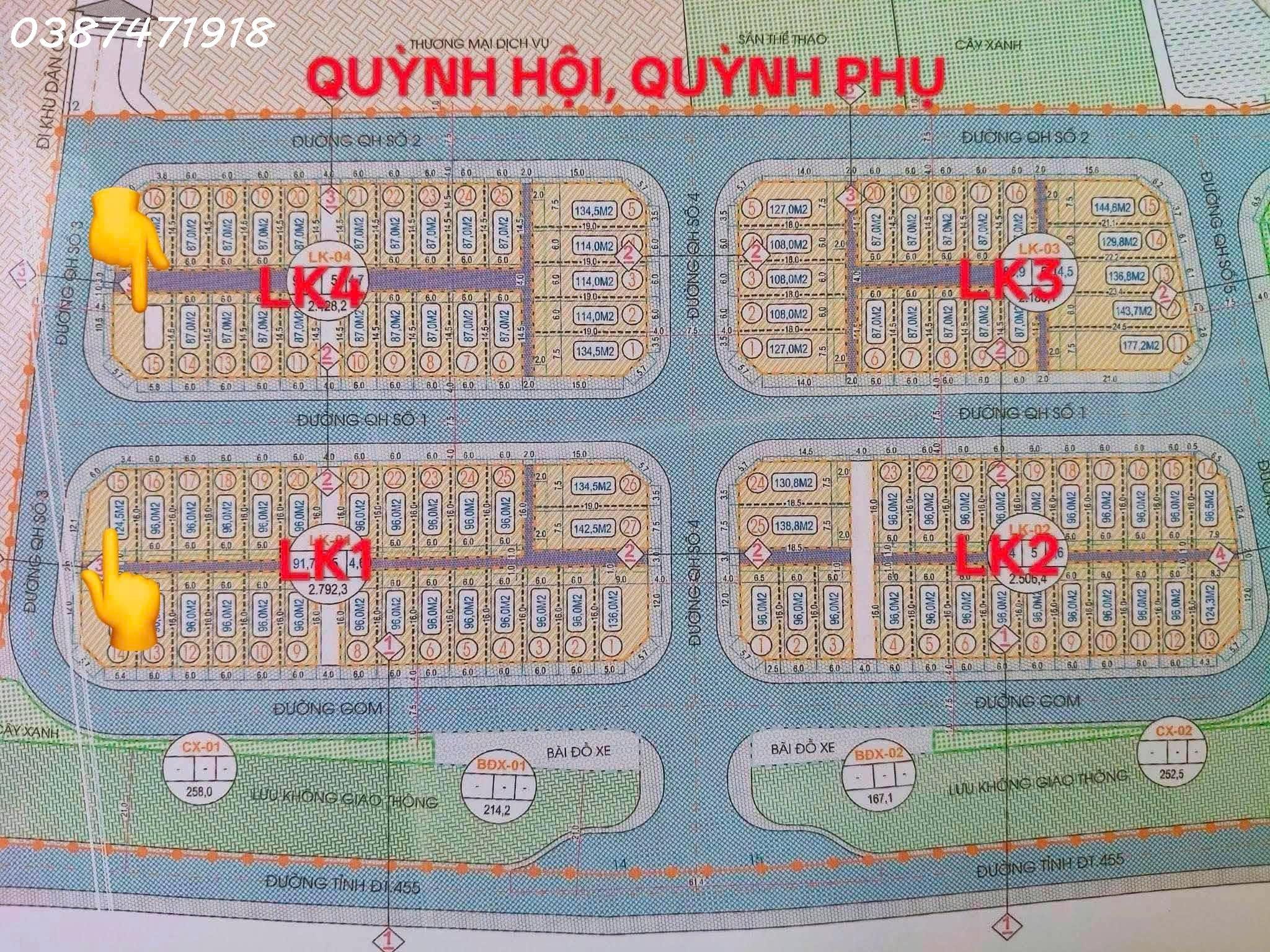 🌿 Cc Chào bán 2 lô đất xây biệt thự  – Dự án Tân Hoá Quỳnh Hội – Quỳnh Phụ