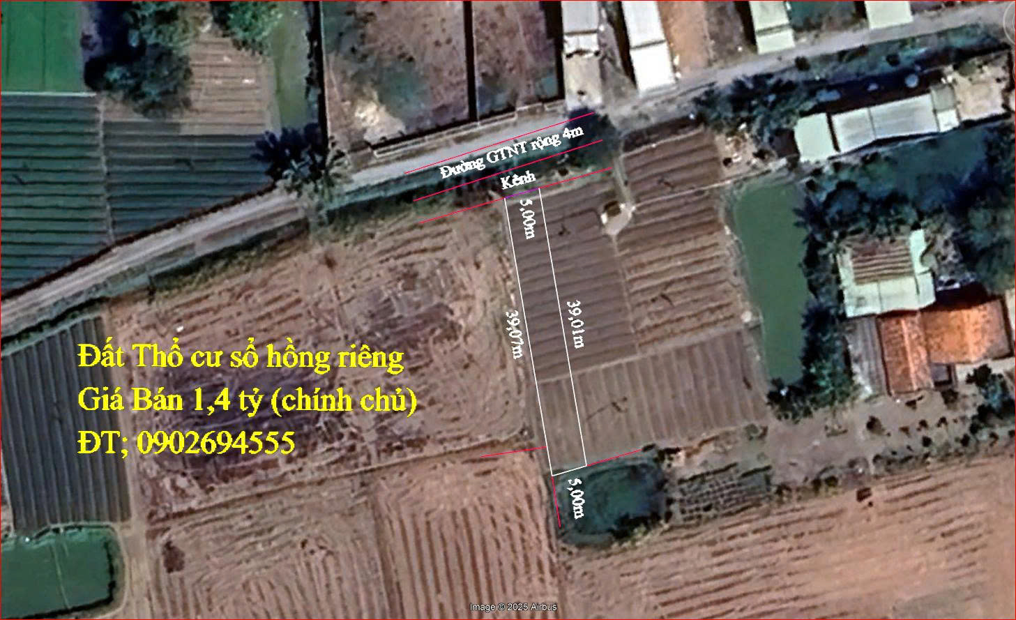 Bán đất chính chủ 194m2 thổ cư gần khu công nghiệp Cầu Tràm, Đường oto 4m lưu thông, diện tích 194m2, giá 1,4 ty