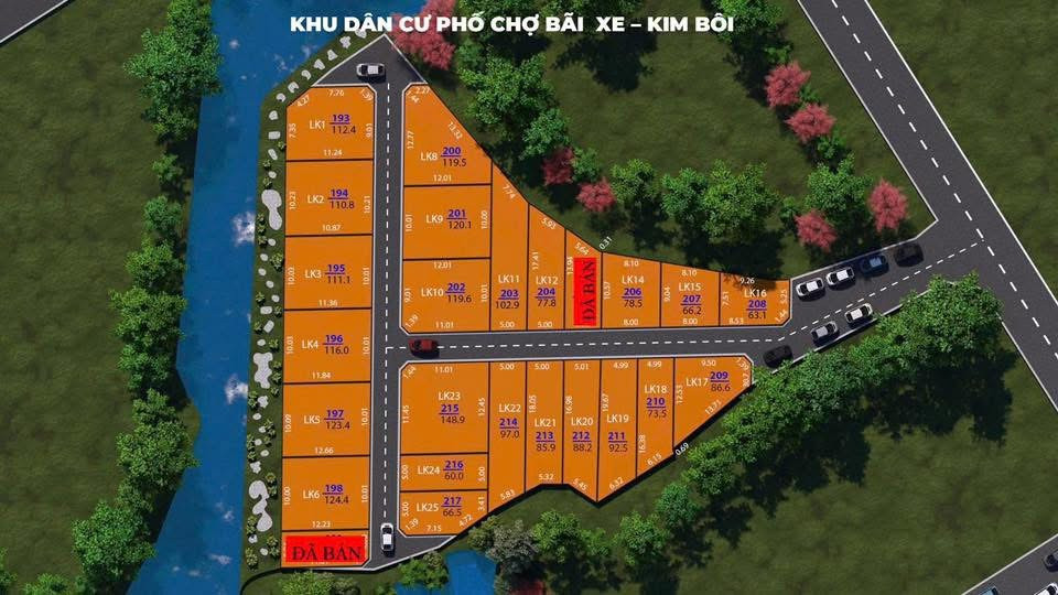 CHỈ HƠN 300tr SỞ HỮU LÔ ĐẤT DT66m2 TẠI KIM BÔI HOÀ BÌNH SÁT VÁCH SUN GROUP