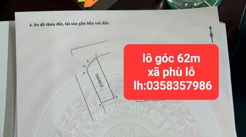 Bán đất 62m² full thổ cư ngang 4.5m giá 4.25 tỷ tại Xã Sóc Sơn