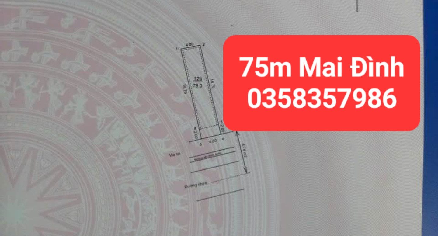 Bán nhà 75m² full thổ cư ngang 4m giá 4.77 tỷ tại Xã Sóc Sơn