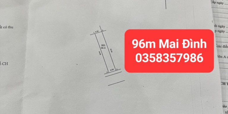 Bán nhà 96m² full thổ cư ngang 4m giá 7.3 tỷ tại Xã Sóc Sơn
