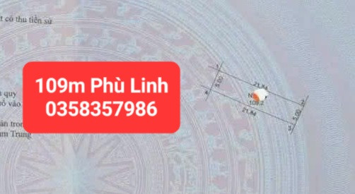Bán đất 109m² full thổ cư ngang 5m giá 15.33 tỷ tại Xã Sóc Sơn