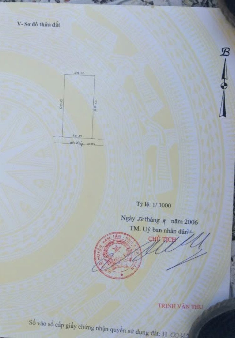 Bán đất 1200m² ngang 24m giá 2.2 tỷ tại Xã Sơn Mỹ