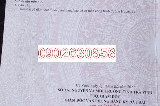 ⭐Chính chủ bán lô đất tiềm năng tại ấp Hòa Lạc A, (Lương Hòa A, Châu Thành, Trà Vinh), Vĩnh Long, 0902630858