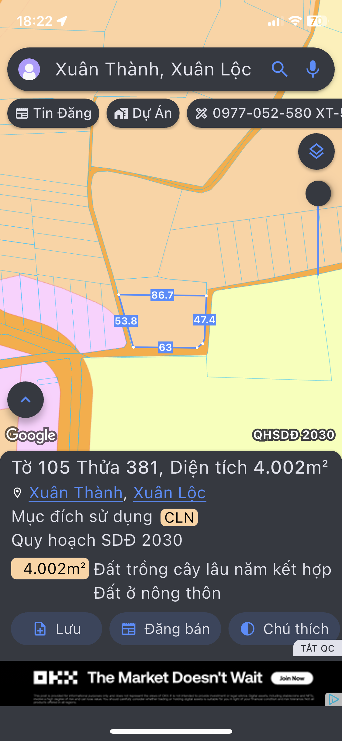 Chủ gửi bán 4000m2 sổ sẵn công chứng.