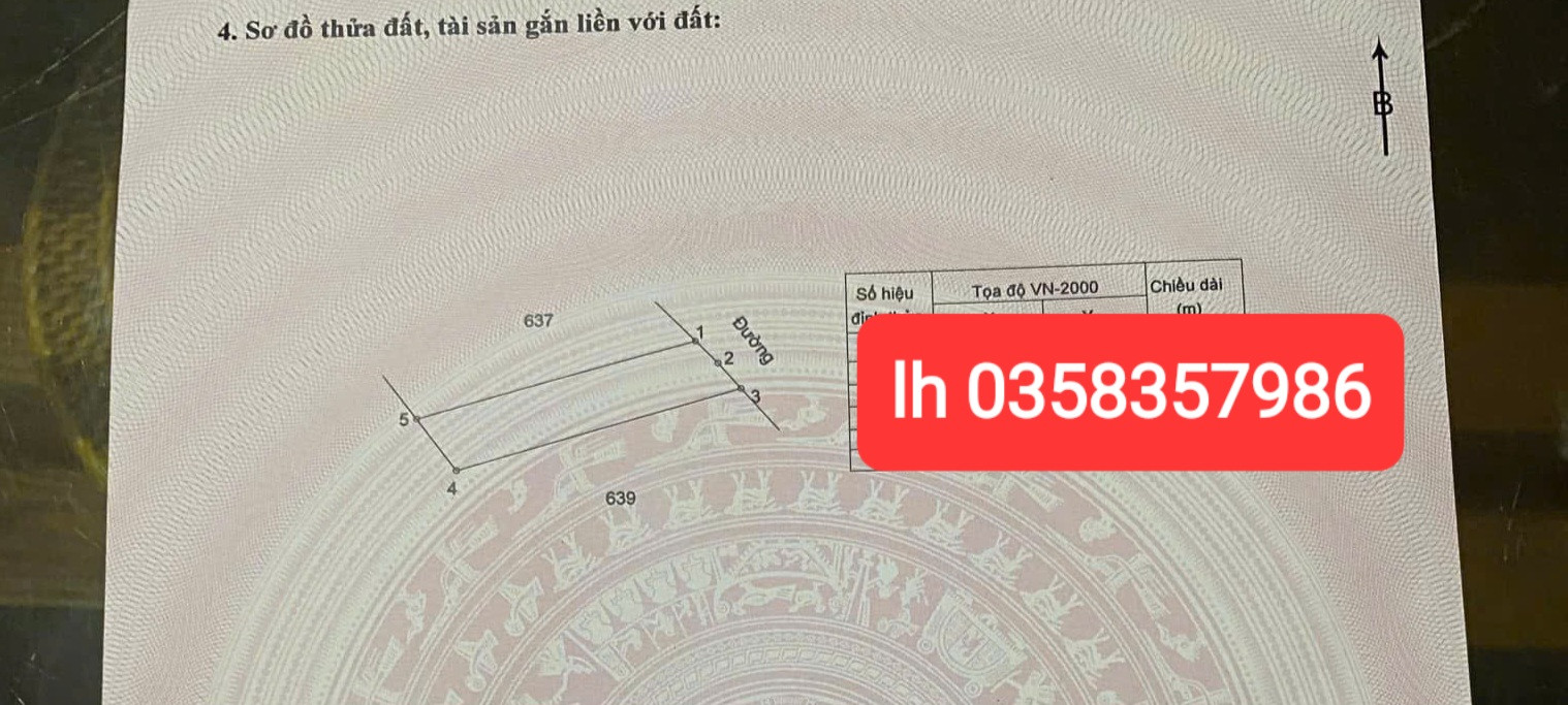 Bán đất 118m² ngang 22.57m giá 990 triệu Xã Tam Dương Bắc