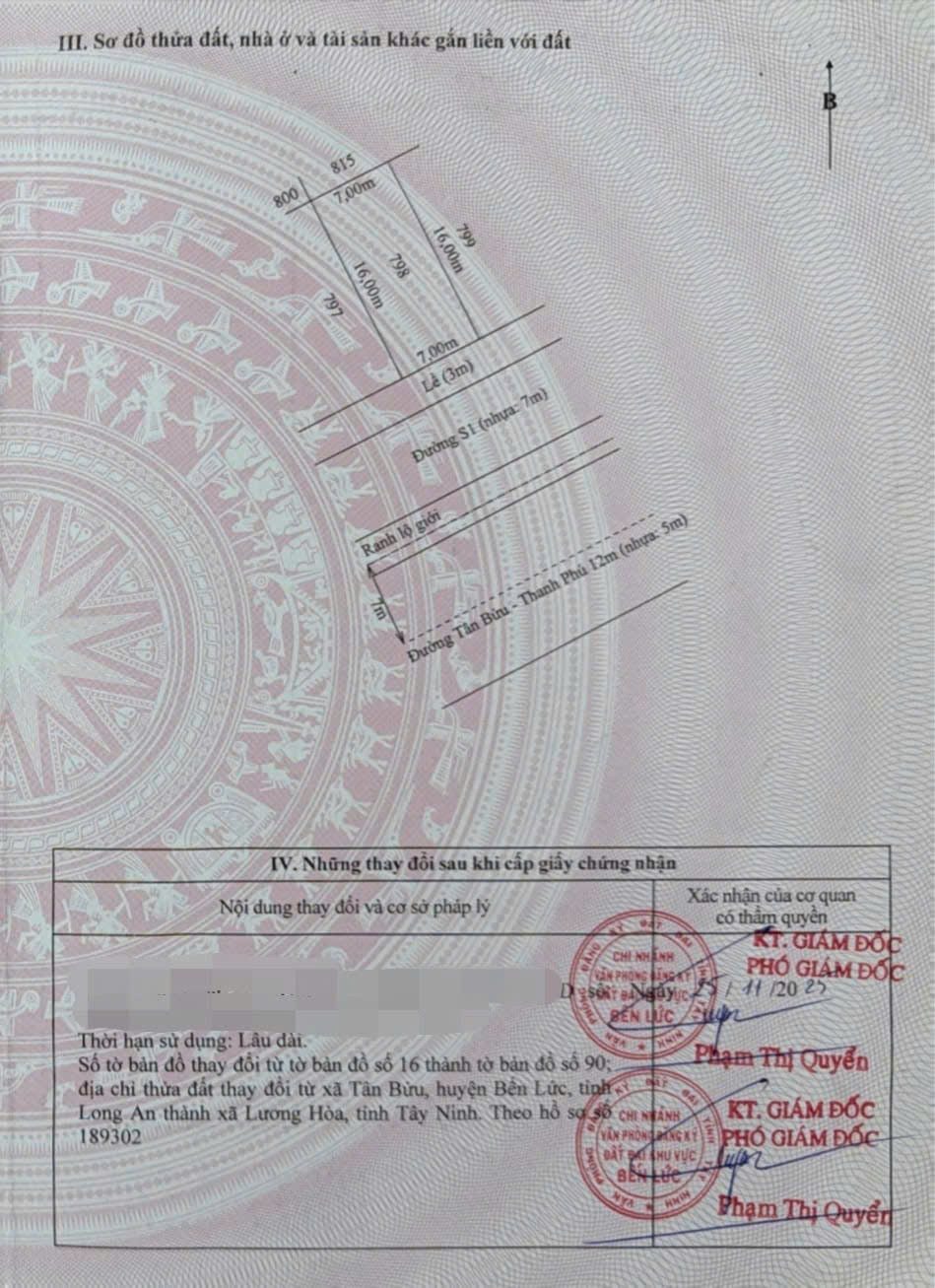🏡 ĐẤT THỔ CƯ MẶT TIỀN TÂN BỬU – THANH PHÚ | VỊ TRÍ ĐẸP, TIỀM NĂNG TĂNG GIÁ CAO