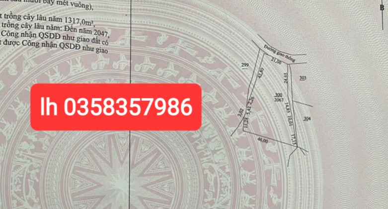 Bán đất 2067m² ngang 46m giá 3.2 tỷ Xã Tân Cương