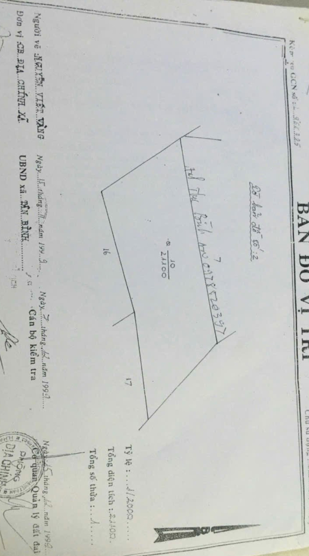 Bán đất 21000m² ngang 200m giá 2.1 tỷ tại Xã Tân Hải
