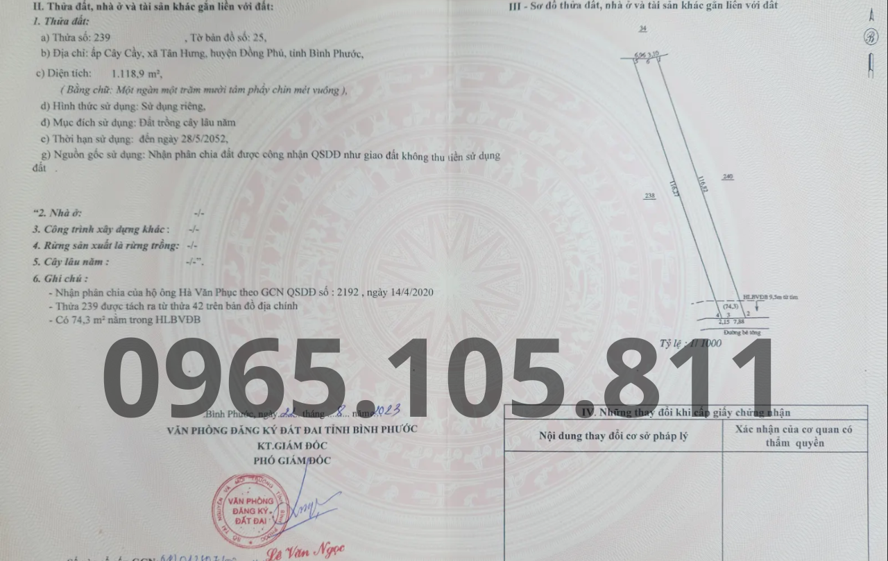 Đất vườn 1 sào 1 mặt tiền bê tông QH mở rộng 19m, ngay DT753 đi vào 200m, dân đông. Giá 550tr