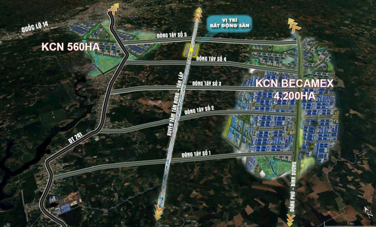 Bán đất 200m² ngang 5m giá 590 triệu Xã Tân Lợi