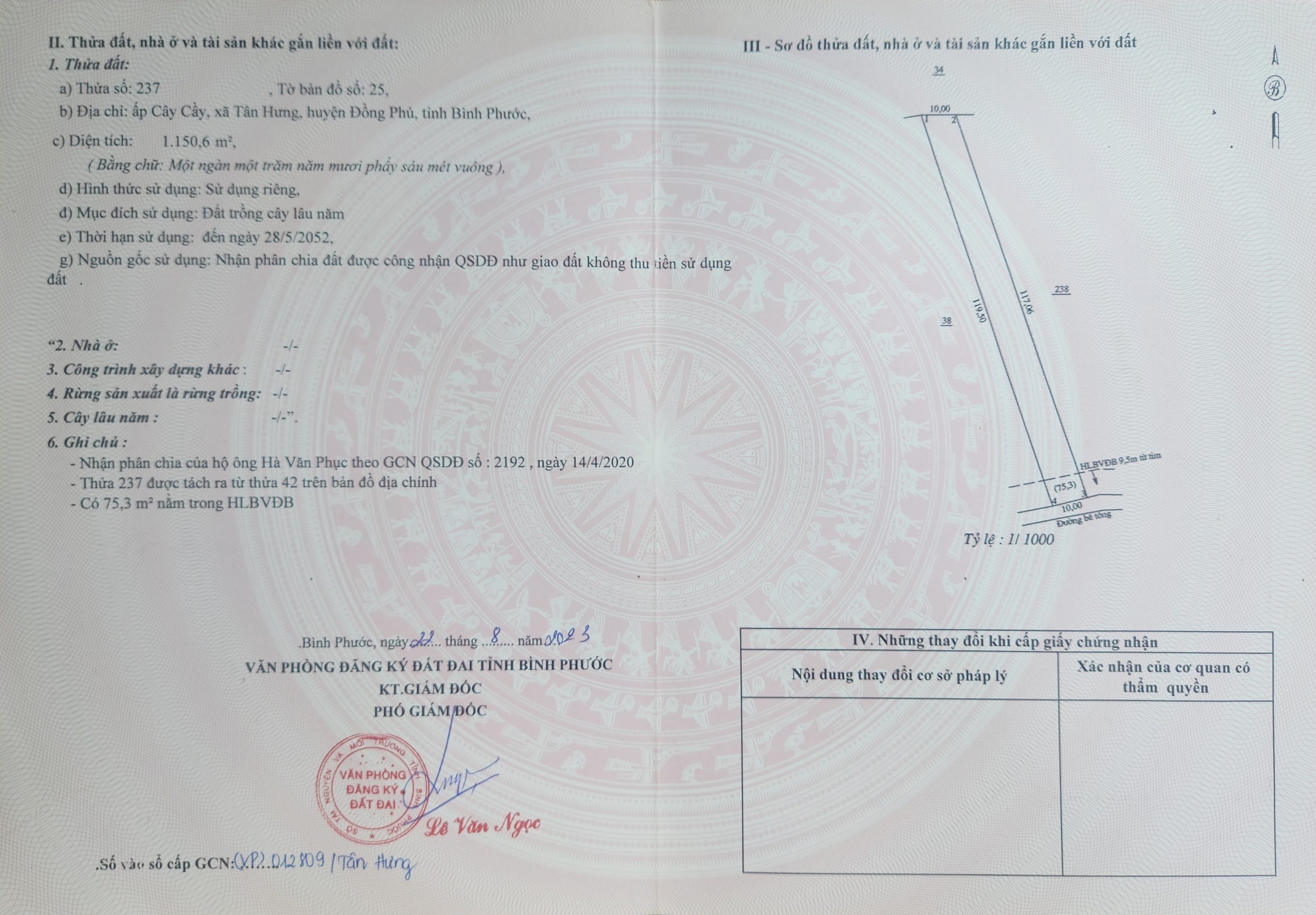 Bán gấp 570tr thông DT753 cách 300m