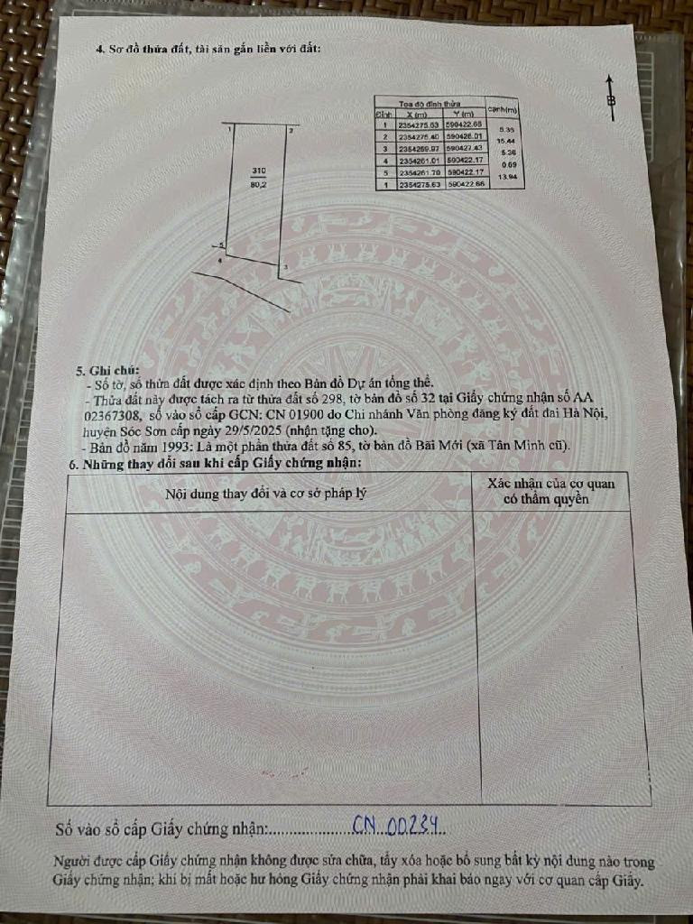 Chính Chủ Gửi Bân 81 m Đường Thông Ô tô Tránh tại Sơn Đoài - Tân Minh  Sát Dự Án Trường Đua Ngựa