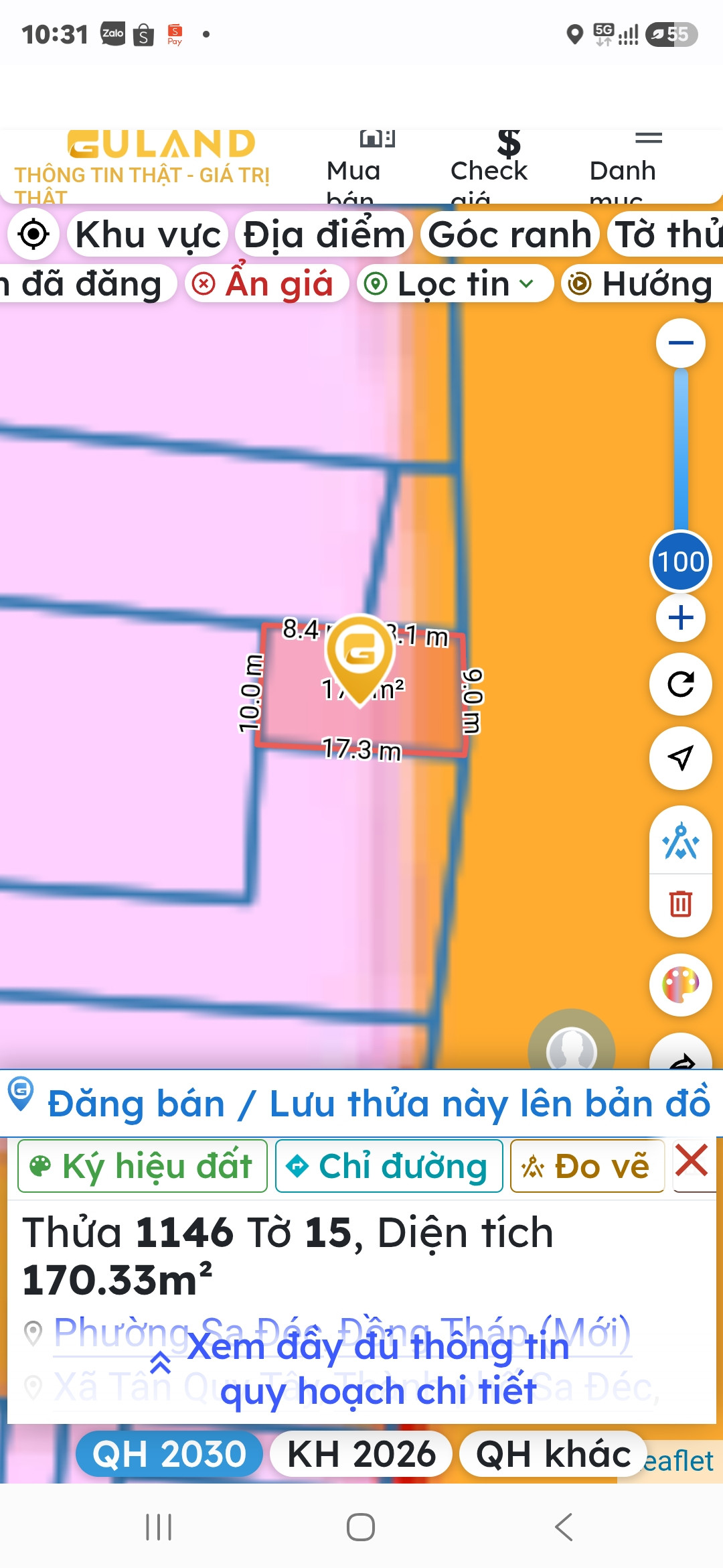 Bán nền mặt tiền đường vành đai tỉnh lộ 848. Hướng Đông