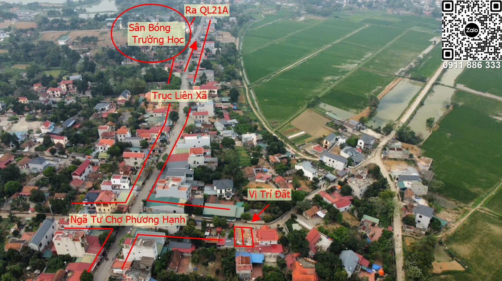 Bán đất Xuân Mai Chương Mỹ, sát trục liên xã, giá đầu tư chỉ 2,x tỷ
