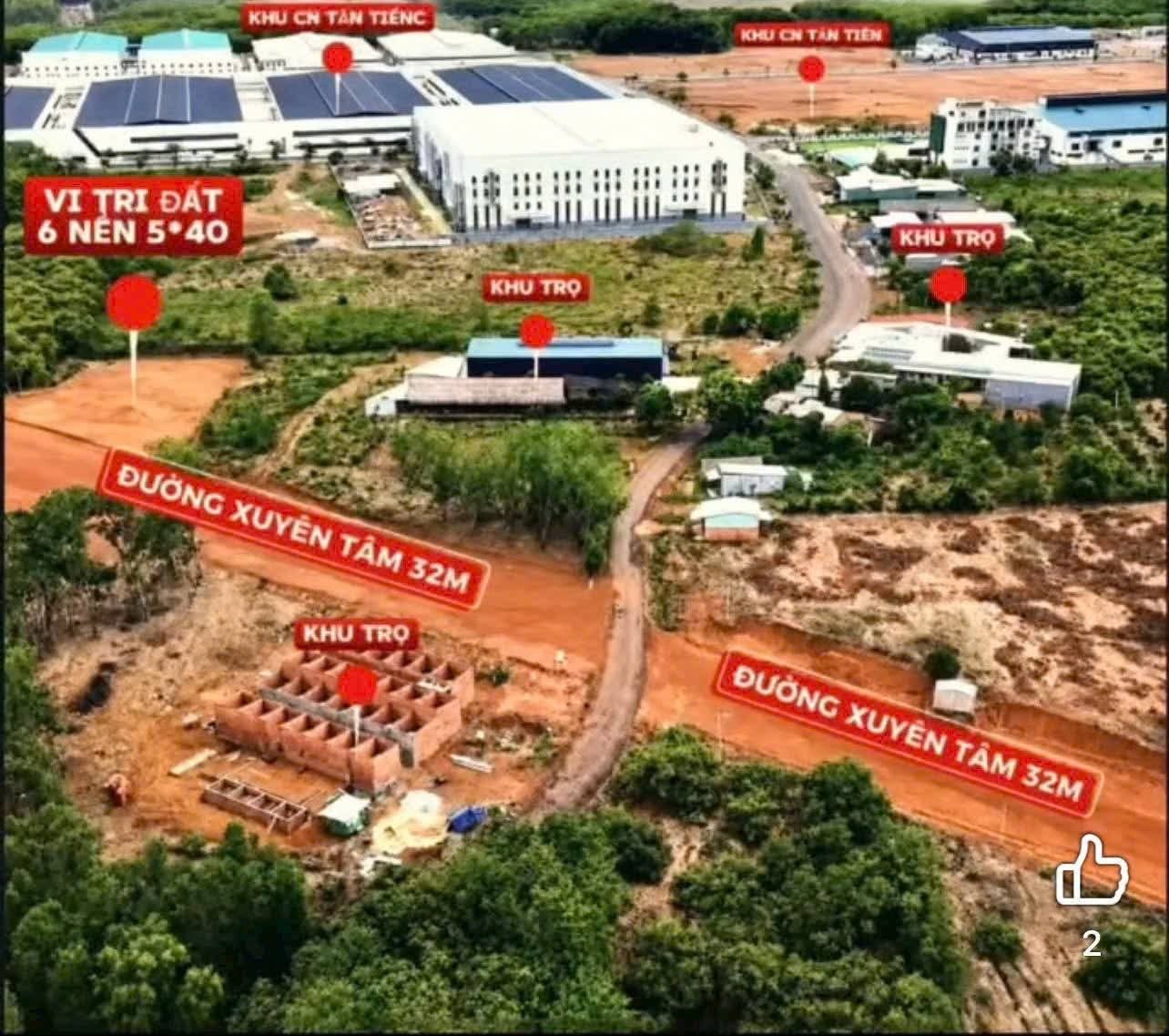 Bán Đất 200m2 có sẵn 100 m2 thổ cư giá 300 triệu tại Xã Tân Tiến Huyện Đồng Phú Bình Phước