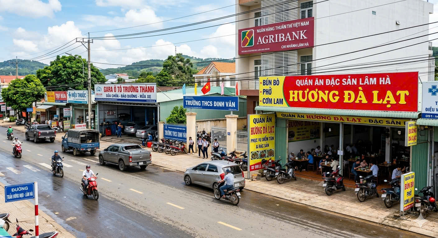 Bán 750m2 đất mặt tiền đường lớn quốc lộ 27 , do chủ muốn bán bớt tài sản để mở rộng cơ sở kinh doanh, ngay trung tâm