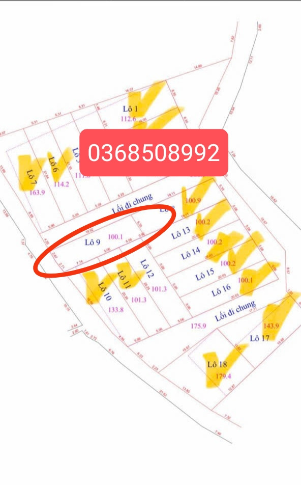 Bán đất 100m² ngang 5,3m giá 450 triệu Xã Tân Yên