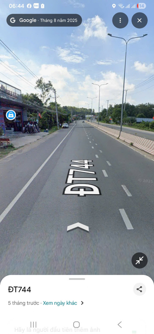 Cần bán lô đất mặt tiền đường ĐT744 Thanh An Dầu Tiếng Bình Dương