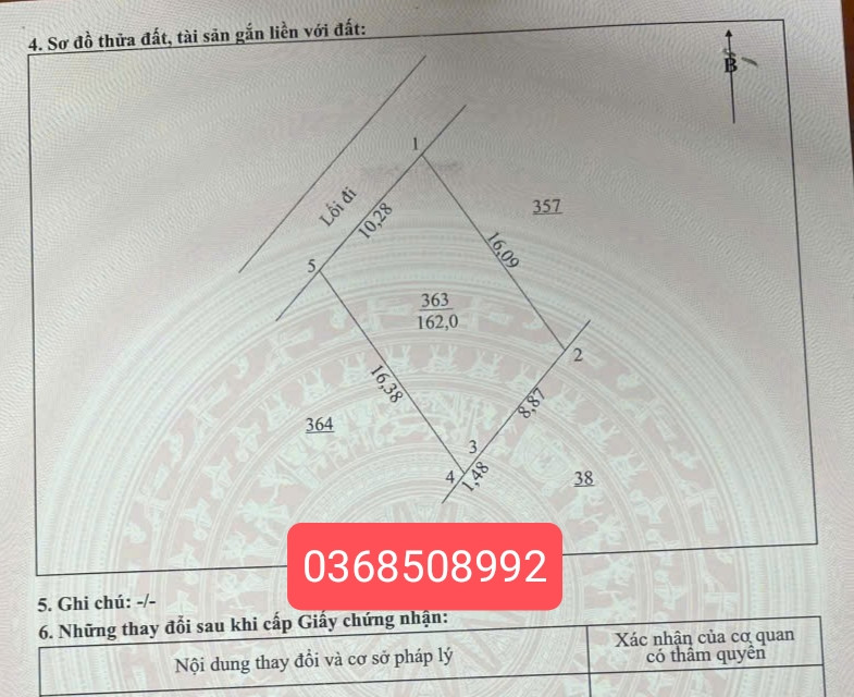 Bán đất 162m² ngang 10,2m giá 390 triệu Xã Thành Công