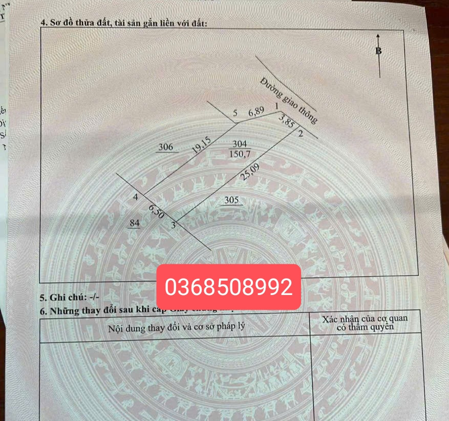 Bán đất 150m² ngang 6,5m giá 500 triệu Xã Thành Công