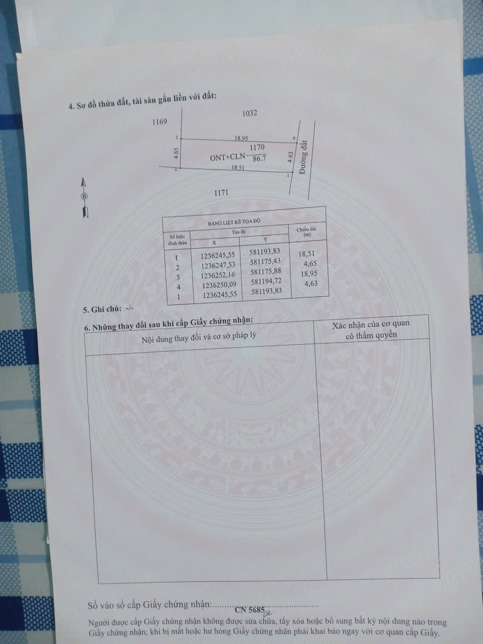 Bán nhà 87.3m² có sẵn 80m² thổ cư ngang 5m giá 450 triệu tại Xã Thạnh Đức