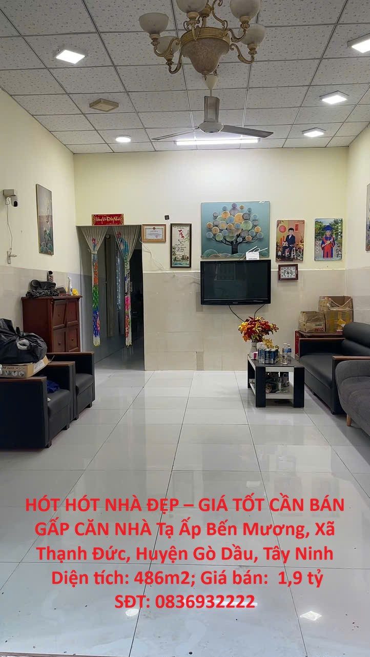 HÓT HÓT NHÀ ĐẸP – GIÁ TỐT CẦN BÁN GẤP CĂN NHÀ Tại Xã Thạnh Đức, Huyện Gò Dầu, Tây Ninh