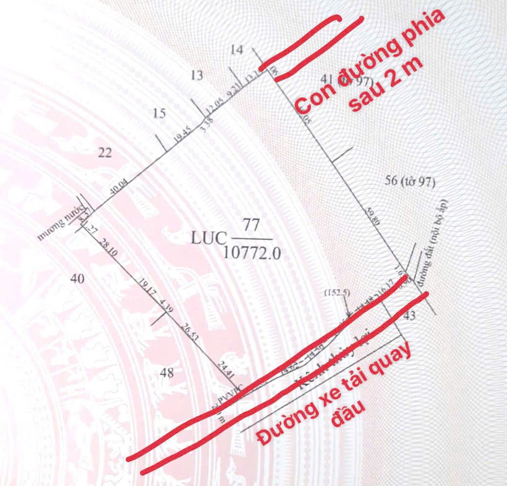 Bán đất 11000m² ngang 92m tại Xã Thạnh Đức